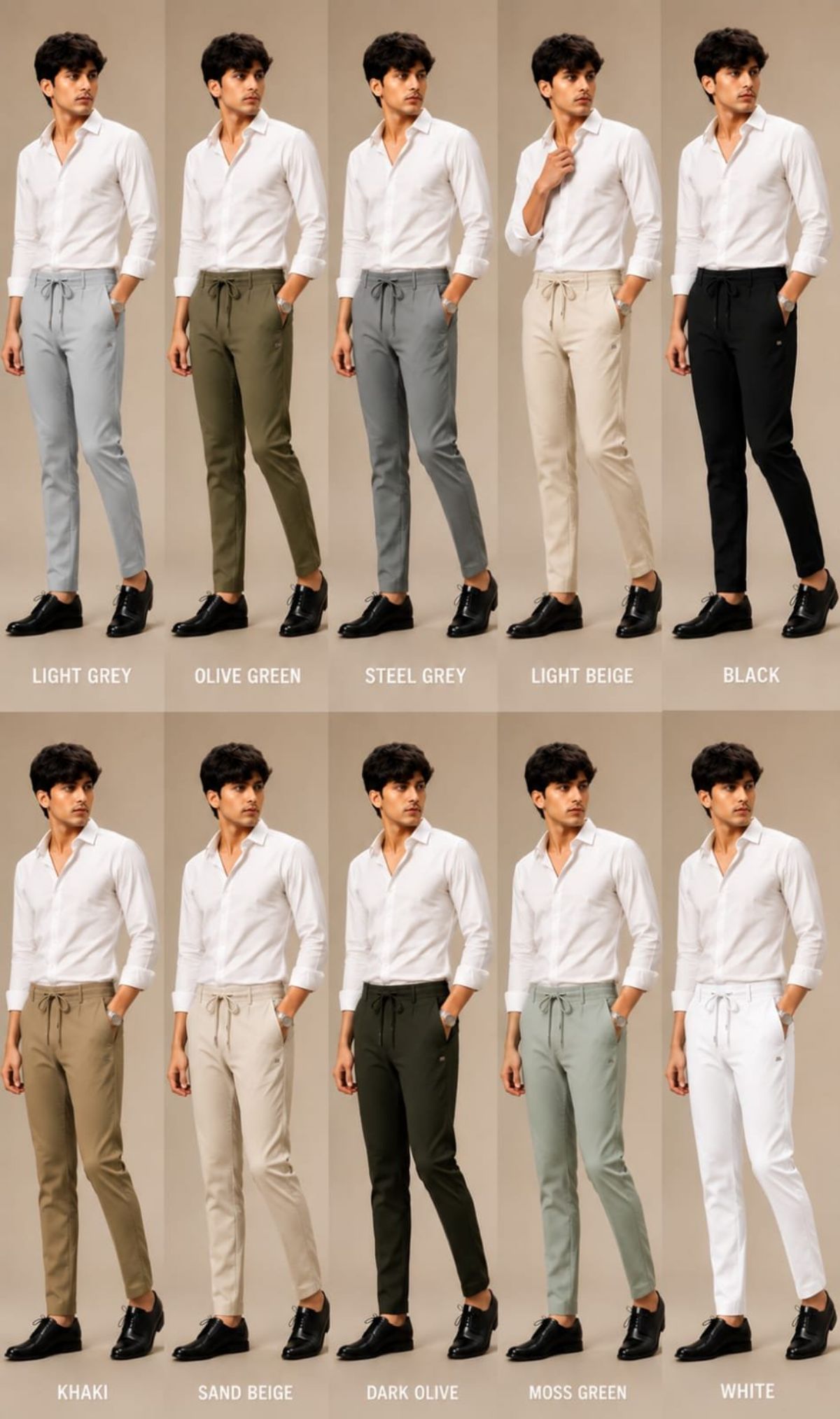 Pipe & Smokers Men's Cotton Formal Pants- Vistara