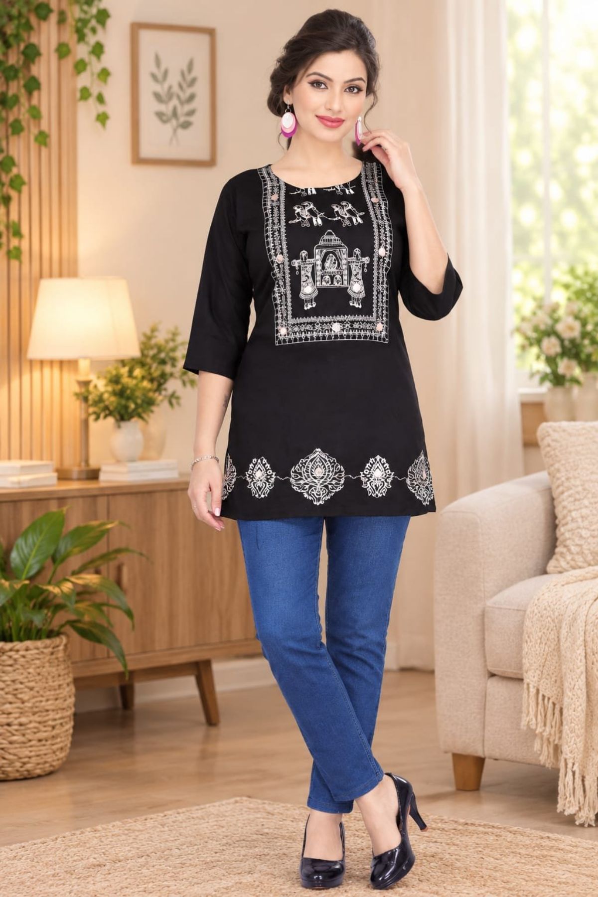 Women's Rayon Short Kurti