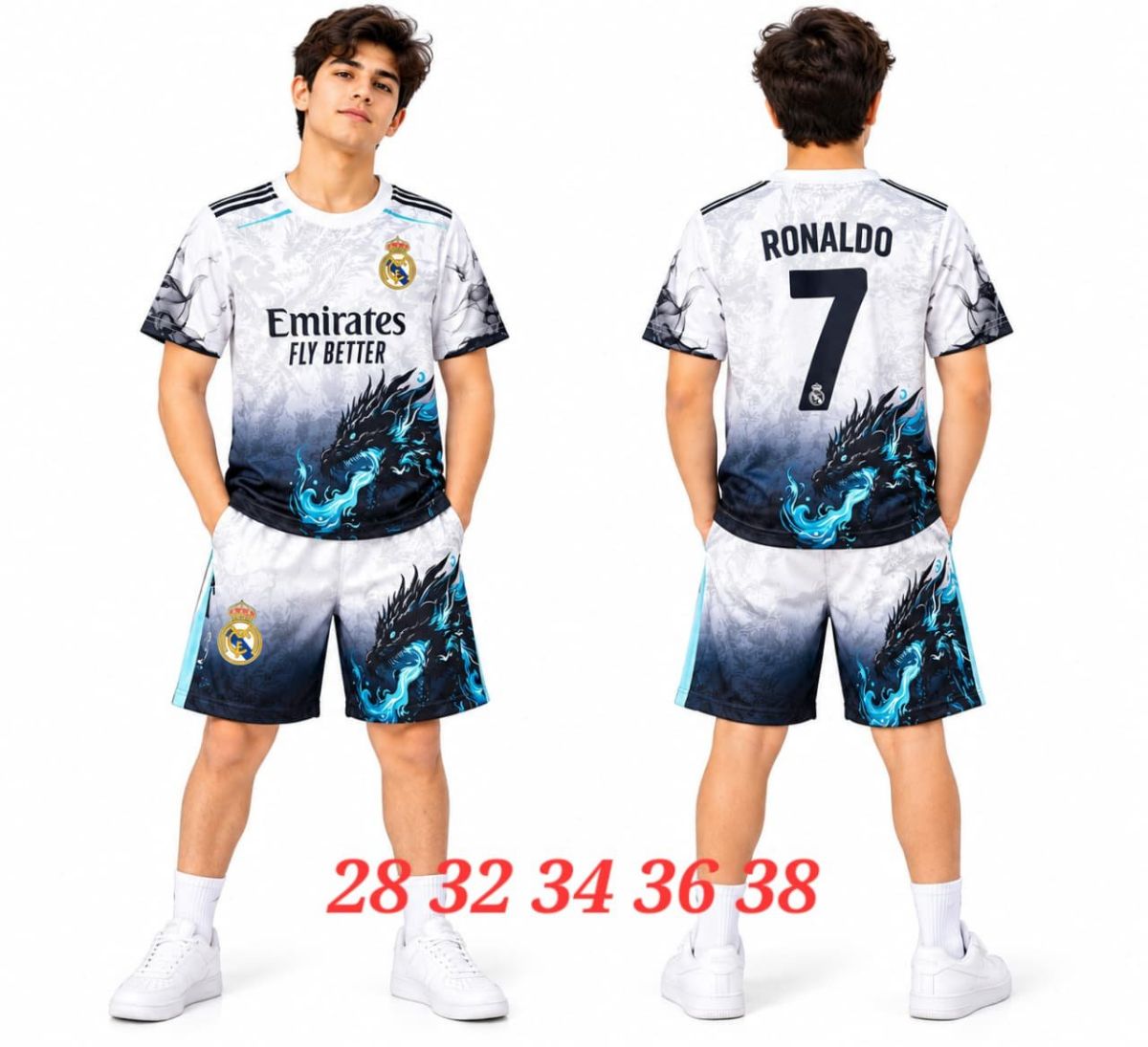 Men's Football Jersey T-shirts Set- Dryfit