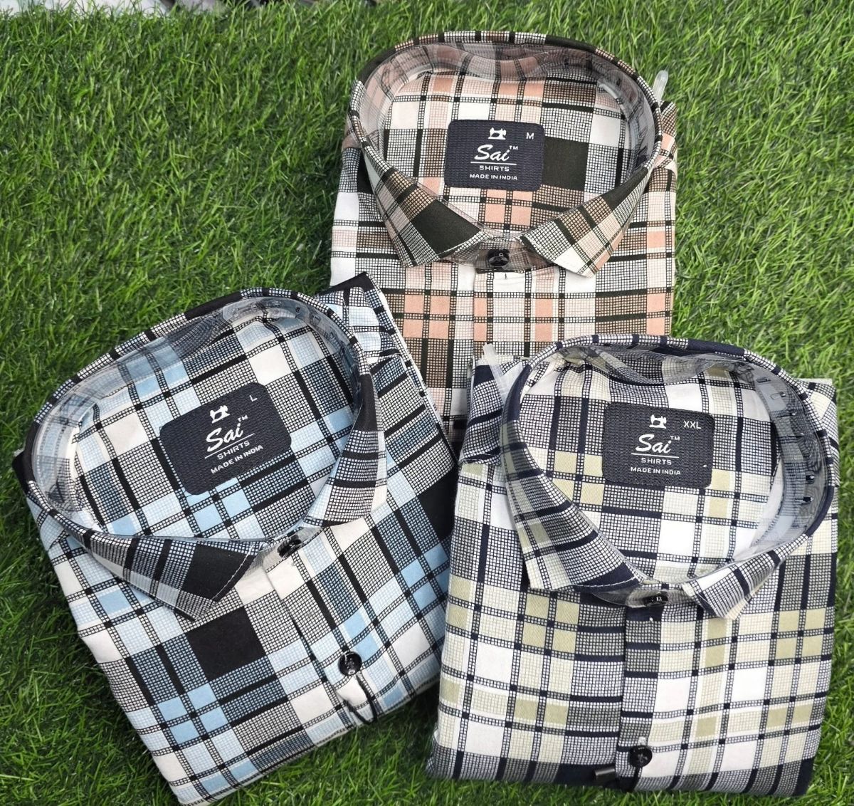 Indigo checks Men's Shirts