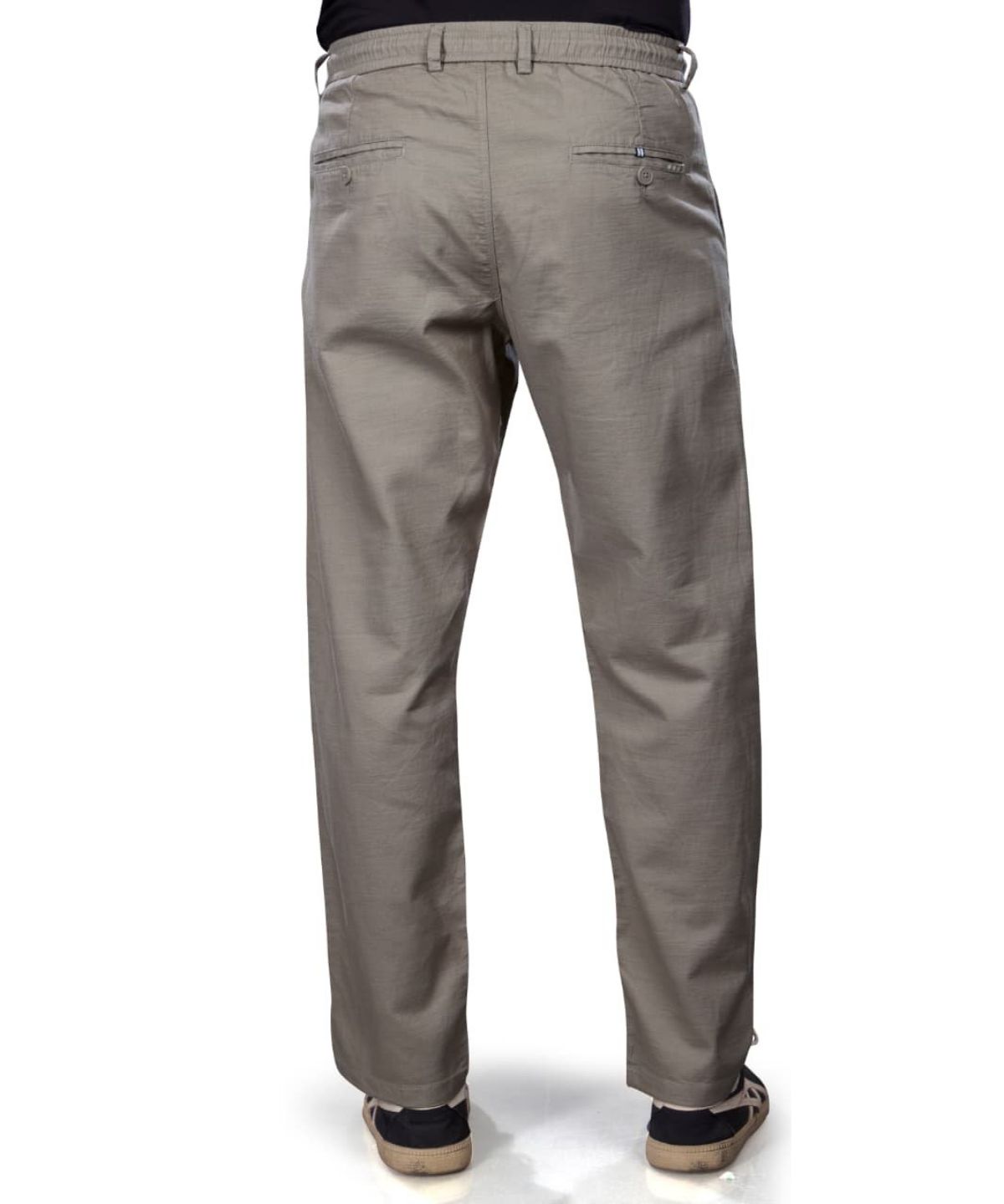 Pro-Noun Men's Lounge Wear Linen Trackpant- D No- 1771-Grey
