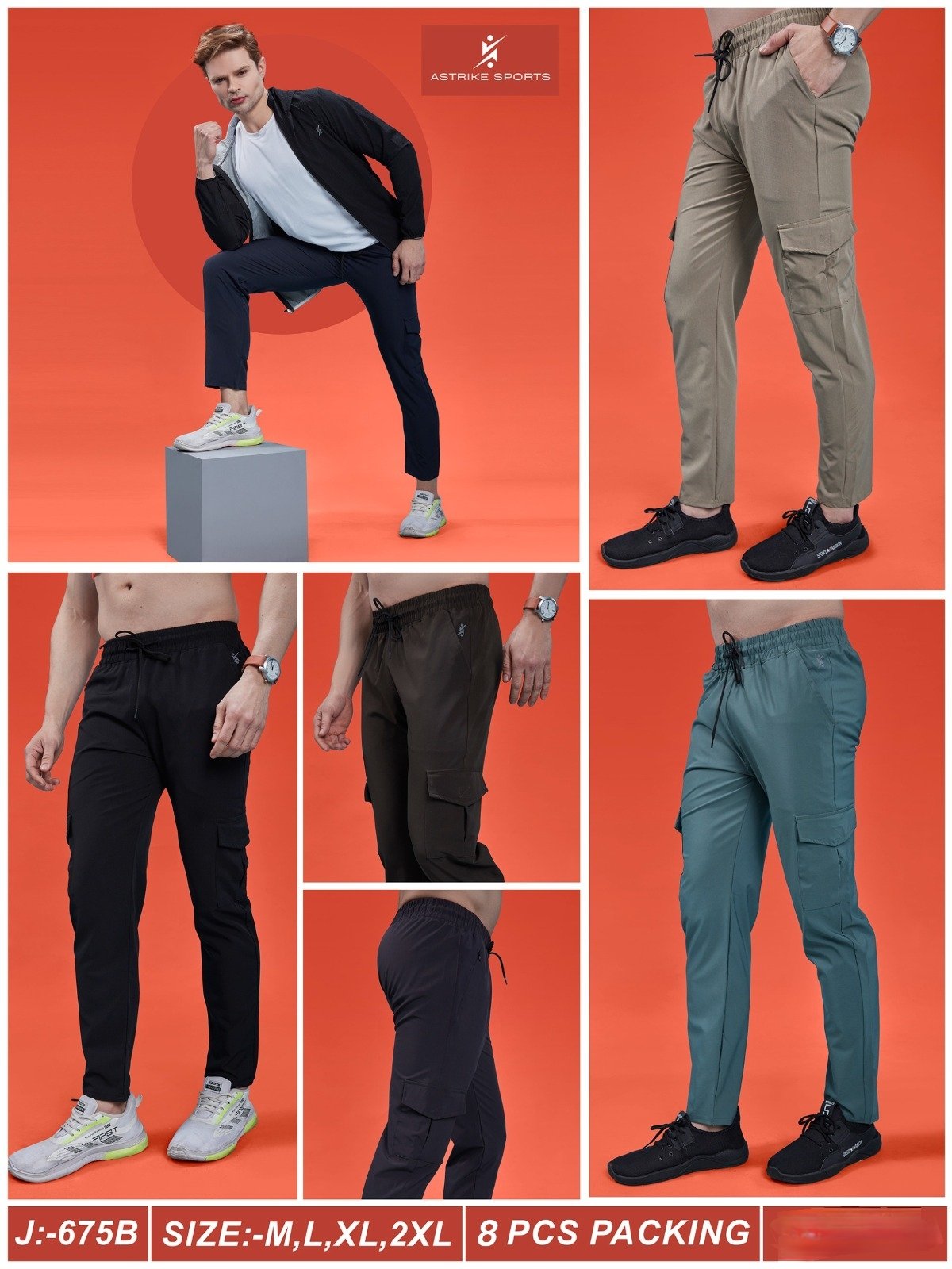Men's Trackpants- J-675 B