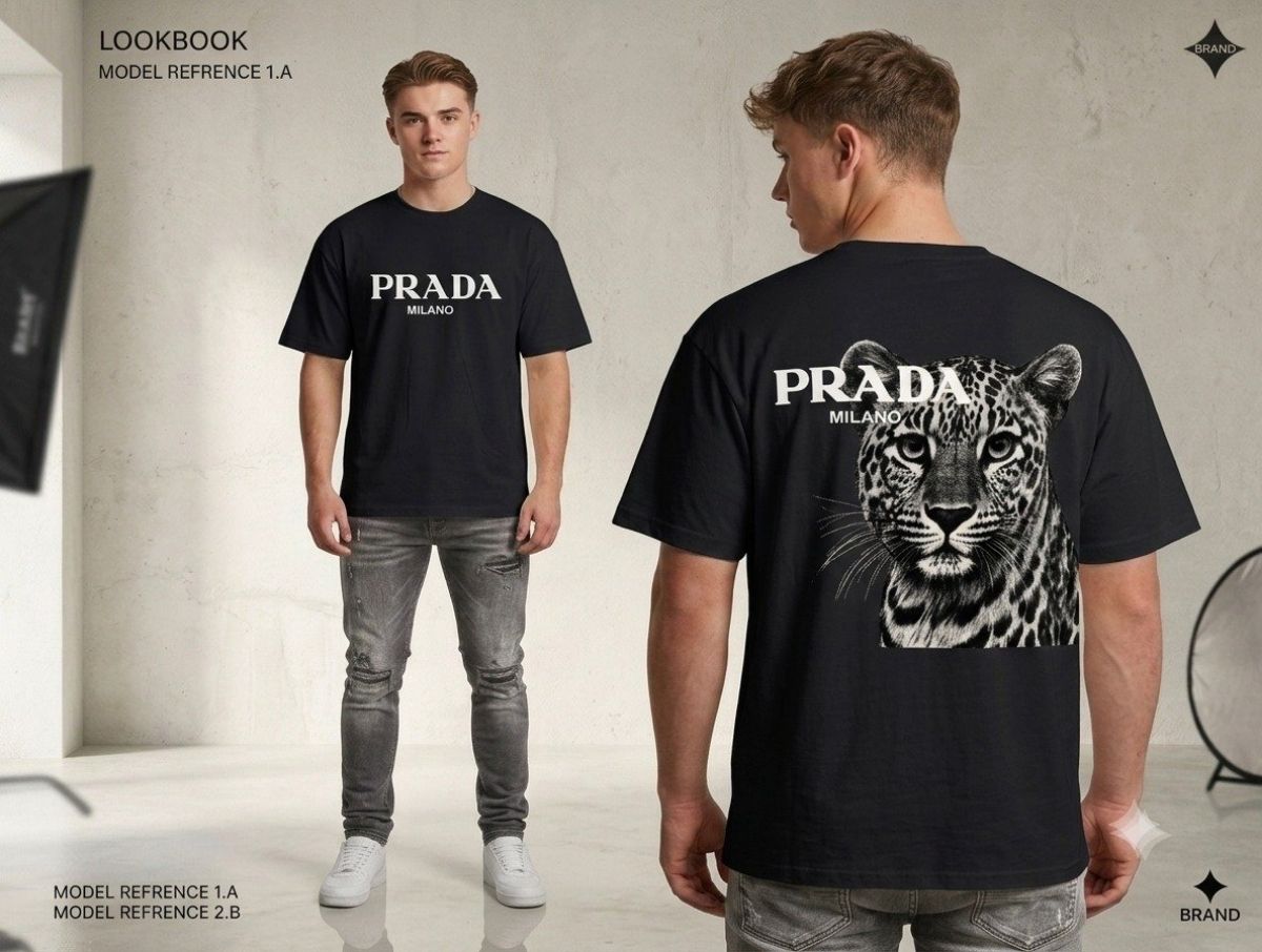 Magicfit Men's Half Sleeve T-shirts -OB FC Prada