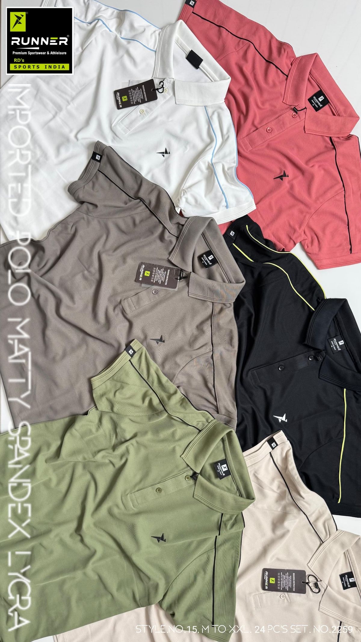 RUNNER Men's T-shirts D No- 2257