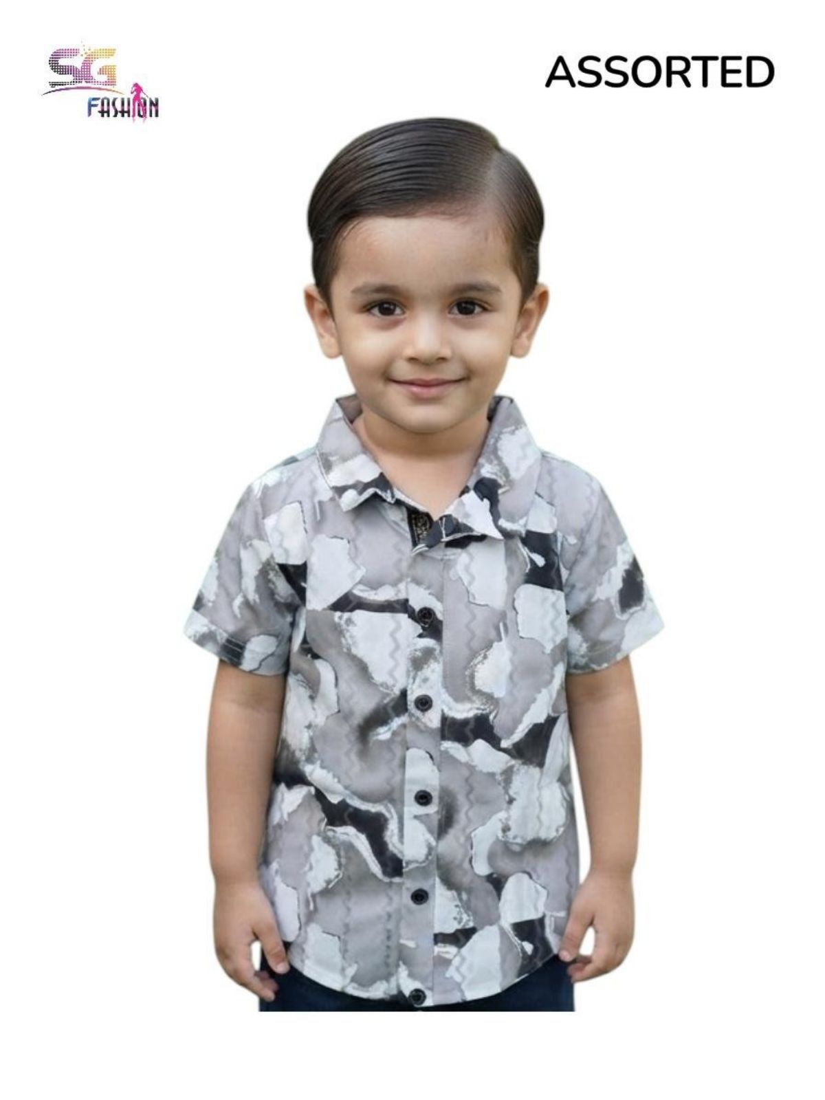 SG Fashion Kids Boys Shirts Set