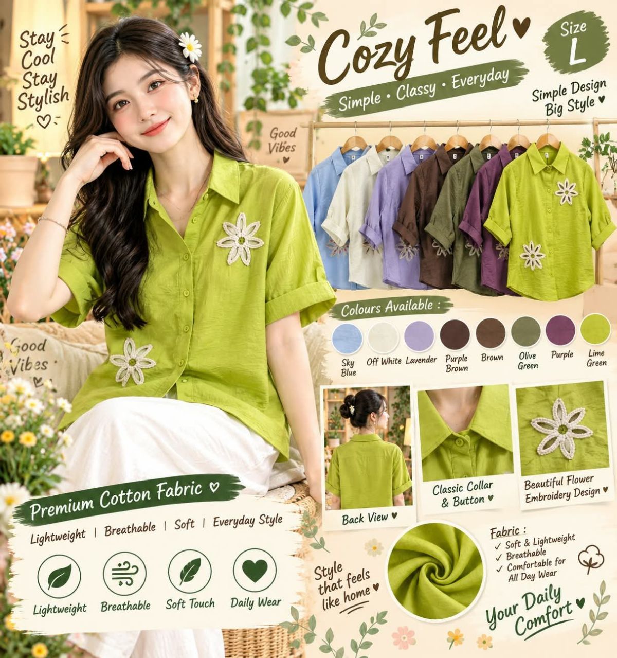 Women's Korean Top Type Shirts
