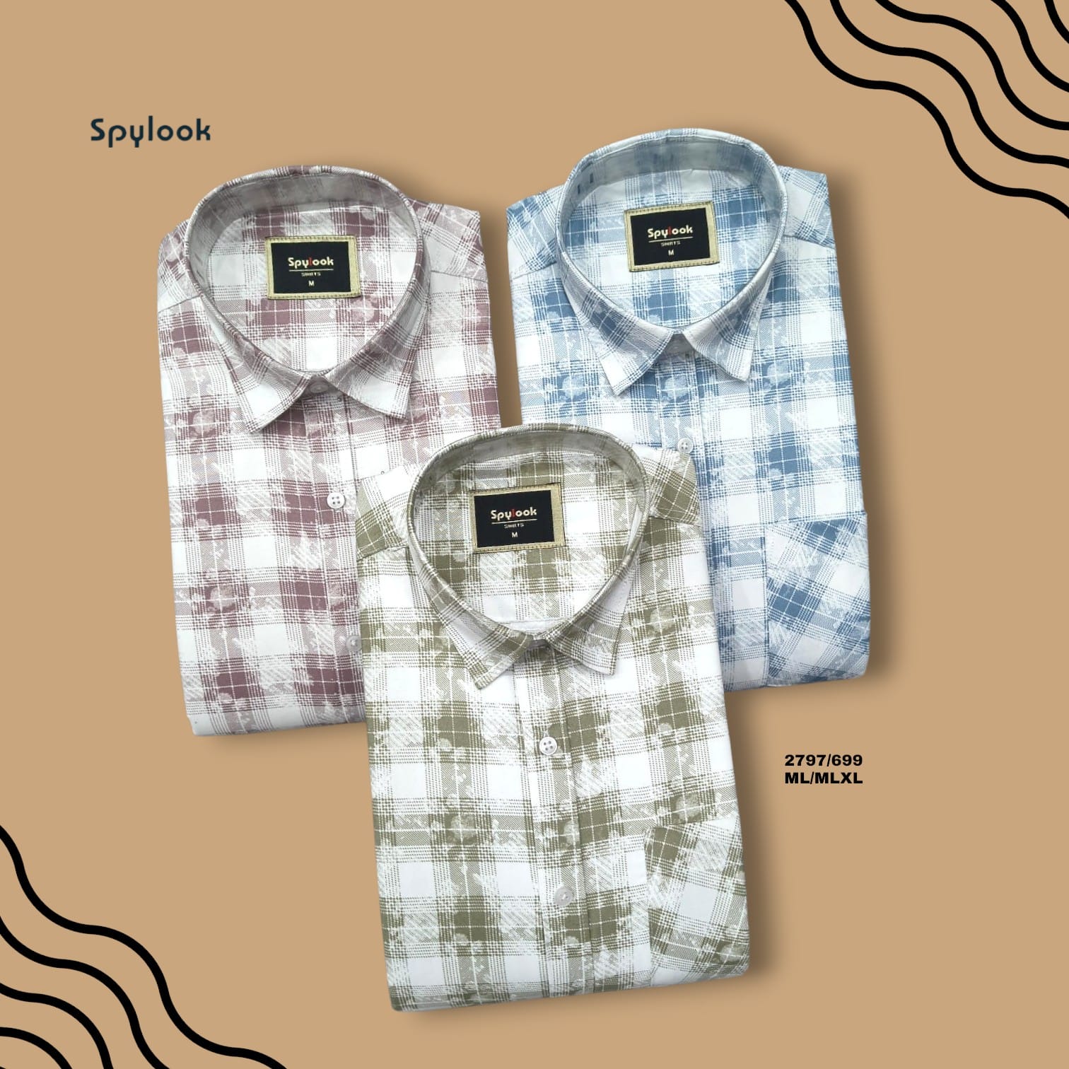 ML CREATION SPYLOOK CHECK SHIRTS 2797