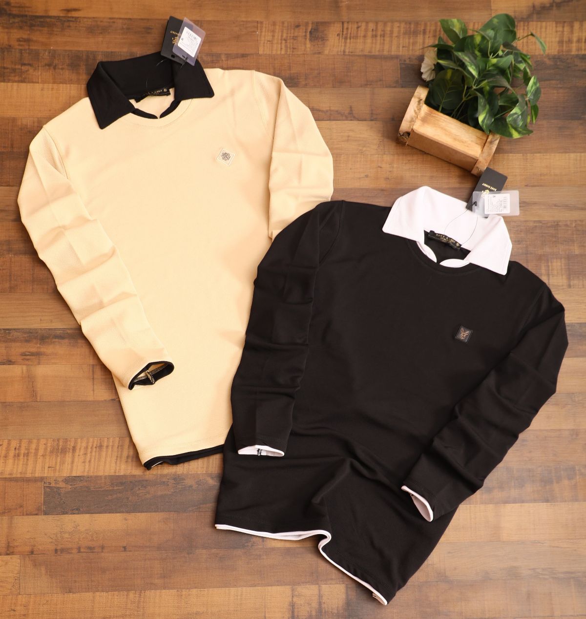 RARE RABBIT MENS DOUBLE HEMMING FULL SLEEVE M to 2XL
