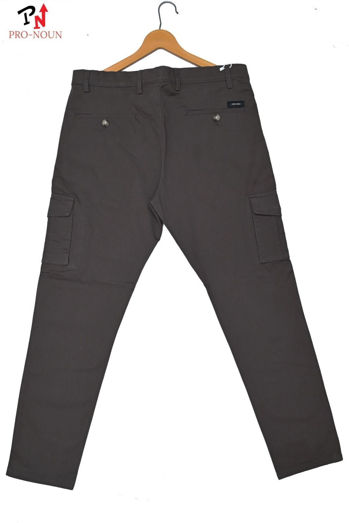 Pro-Noun Men's Straight Fit Cargo Pants D No- 1779- Dark Grey