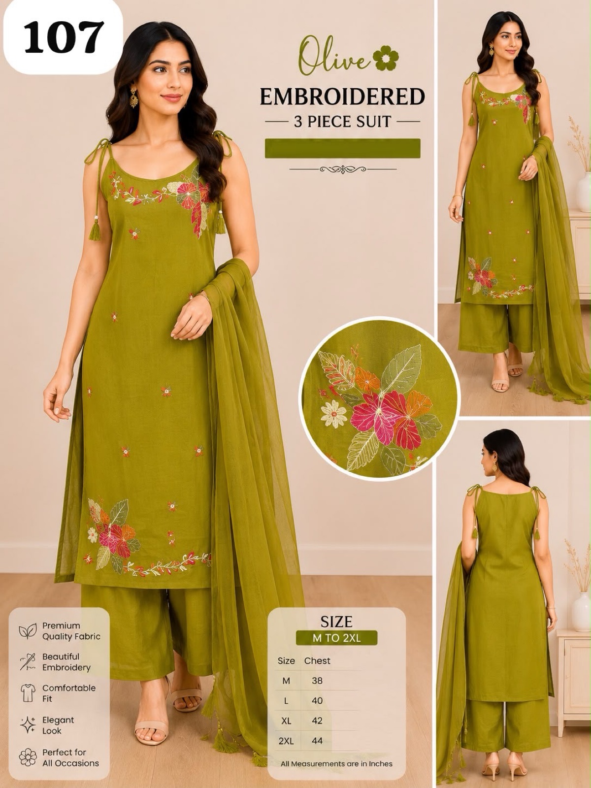 3 pcs Kurtis