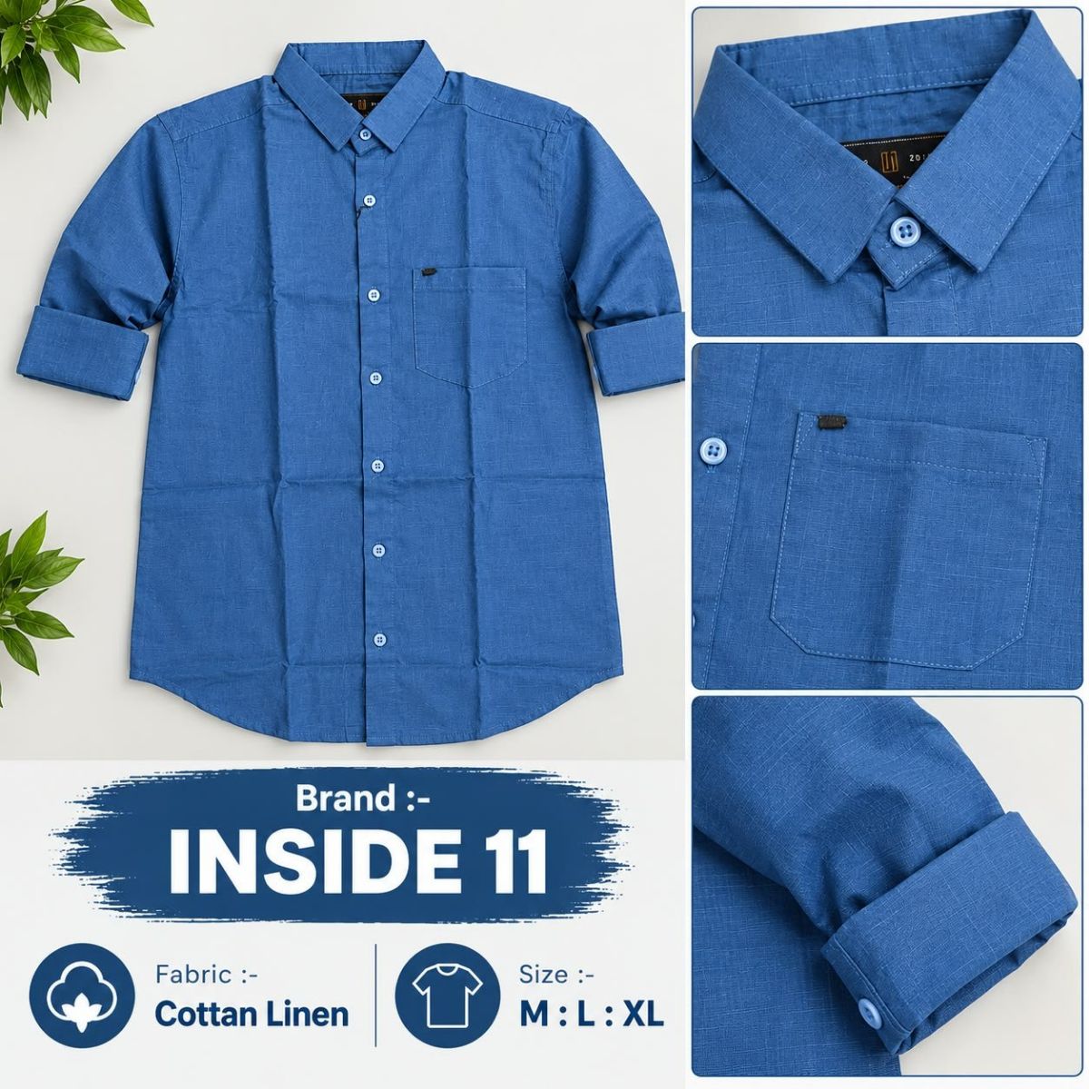 Men's Shirts- Cotton Linen