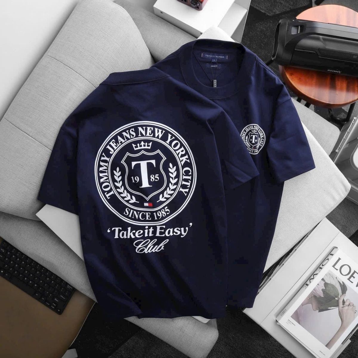 TOMMY JEANS MENS DROP SHOULDER T SHIRTS M to 2XL