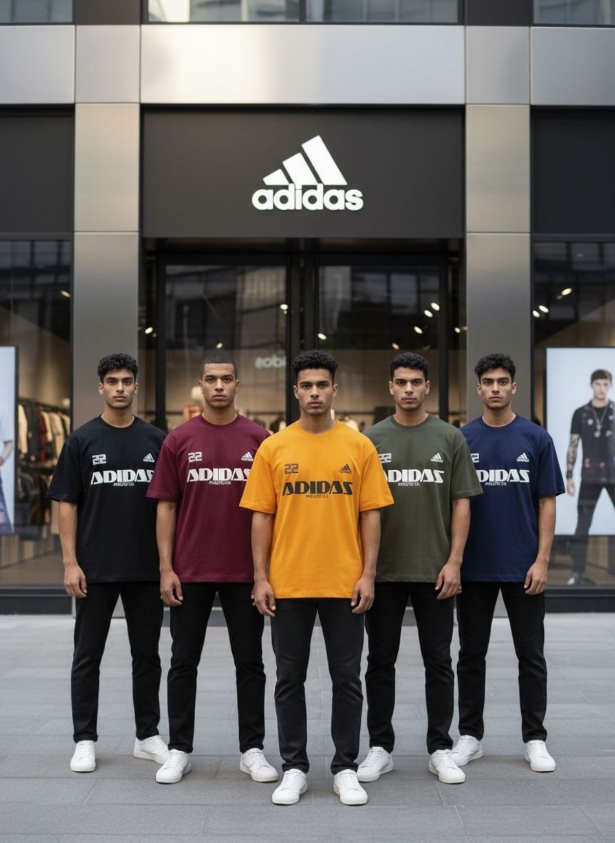 Men's Cotton Half Sleeves T-shirts-Adidas