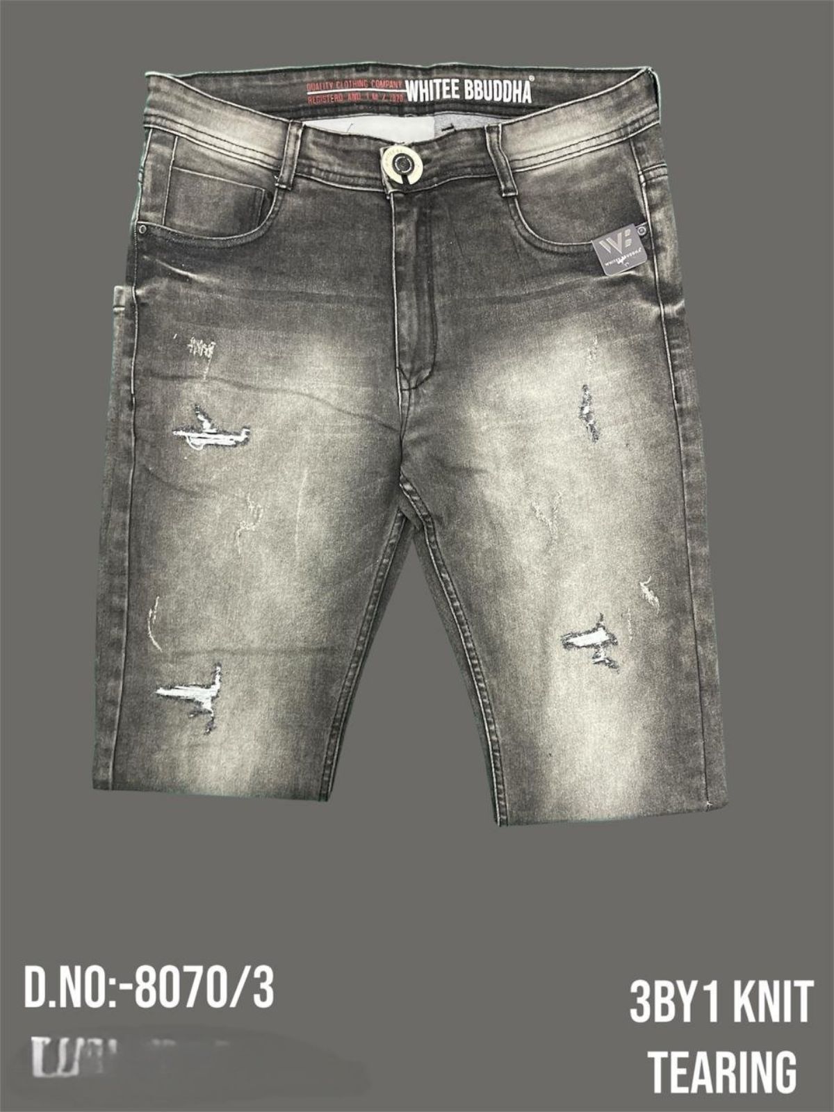 Whitee Budhha Men's Denim Lycra Jeans - 8070/3 (28-36)
