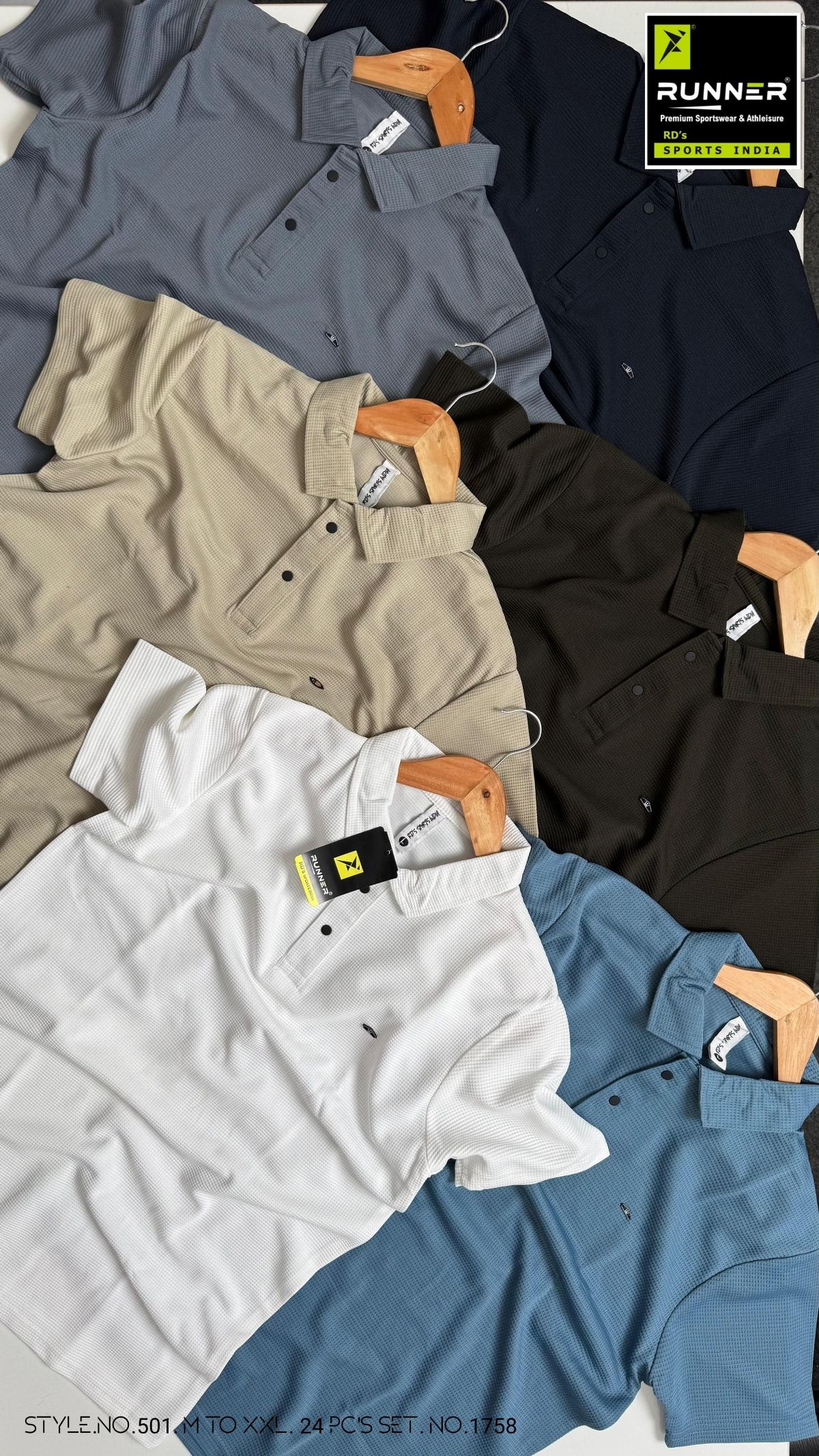 Men's Polo T-shirts Set D No- 454 C-1