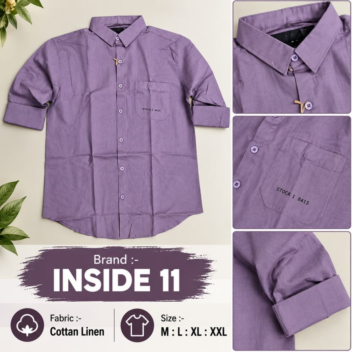 Men's Shirts- Cotton Linen