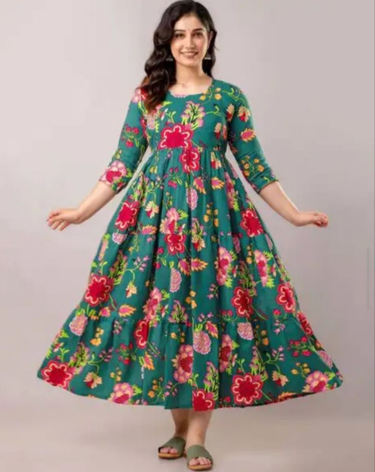 Women's Rayon Printed Gown
