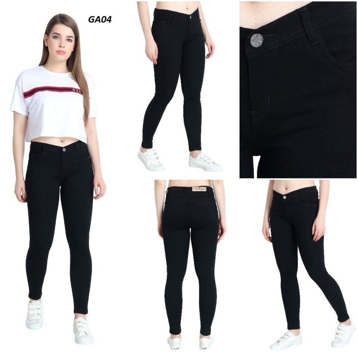 Women's Basic Denim Jeans - D No-GA04