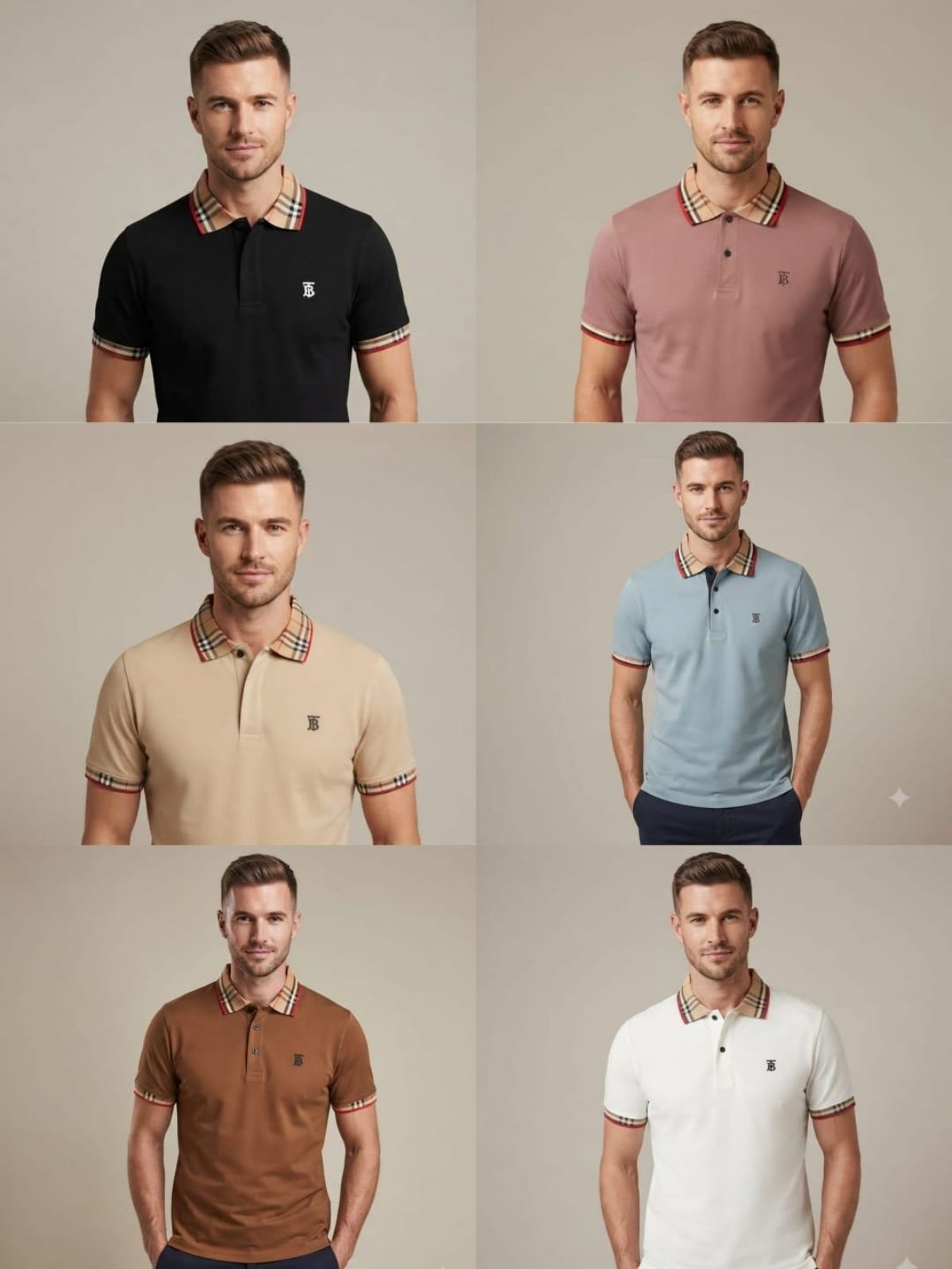 Polo Collared Neck T-shirts For Men's