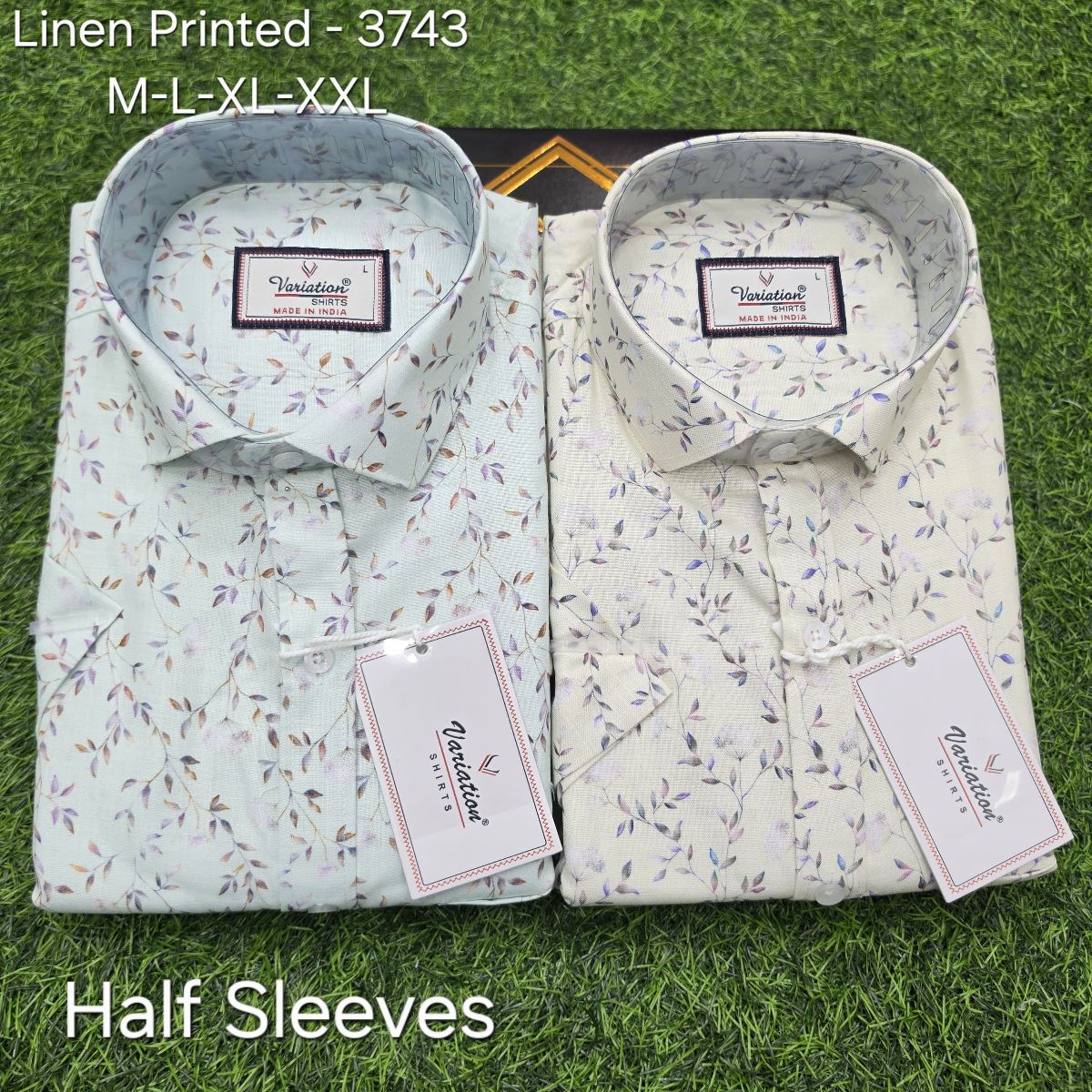 Variation Linen Printed Men's Shirts- 3743