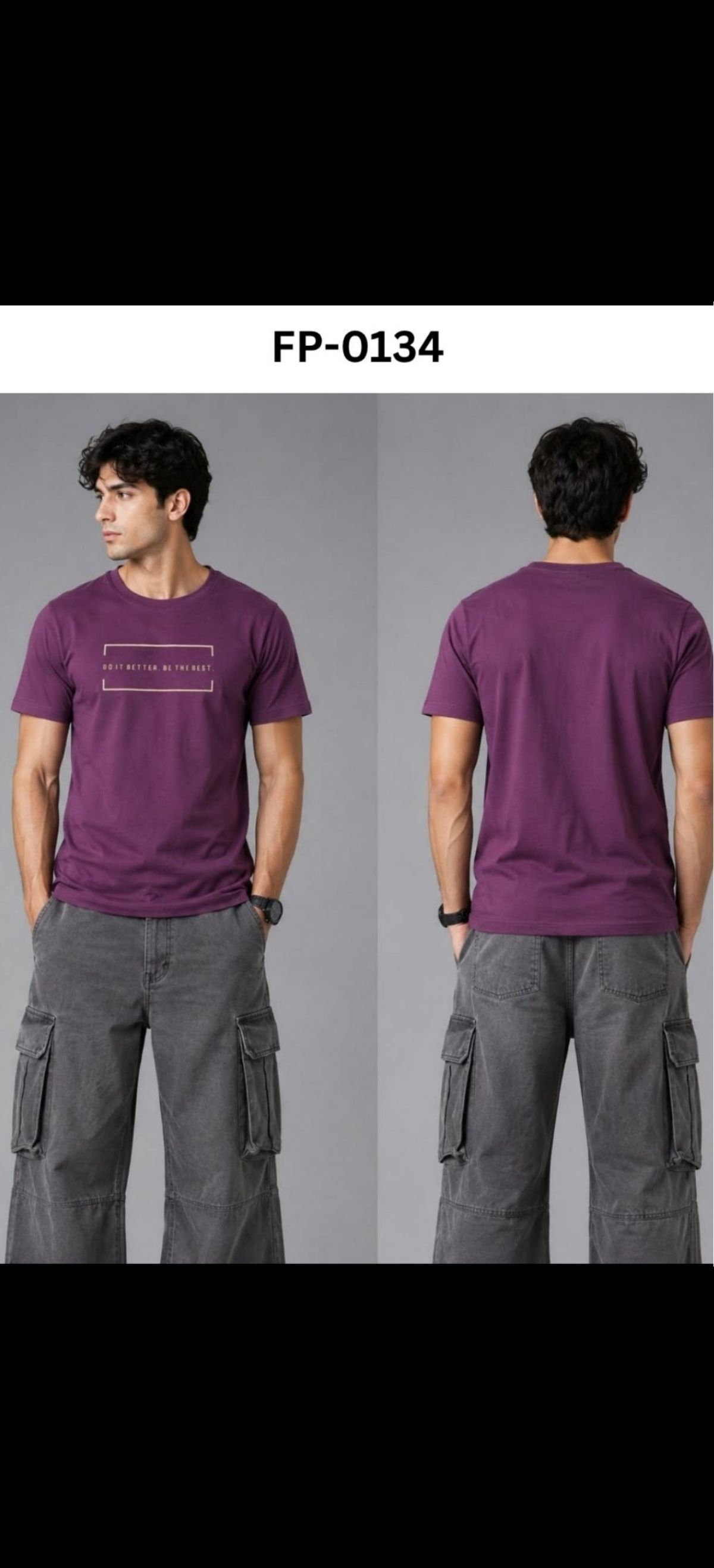 TOMHIDDLE MENS PRINTED T-SHIRT- A6-FP-0134