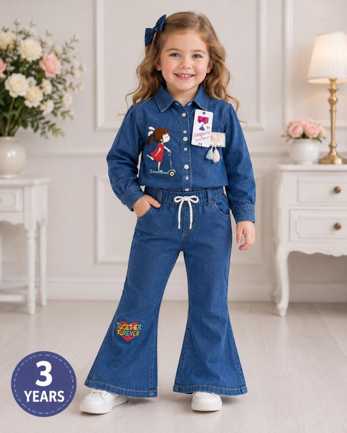 SG Fashion Kids Girls Top Bottom Set