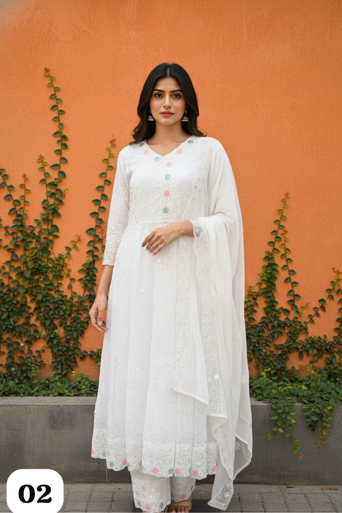 Georgette 3 Pcs Kurta Set