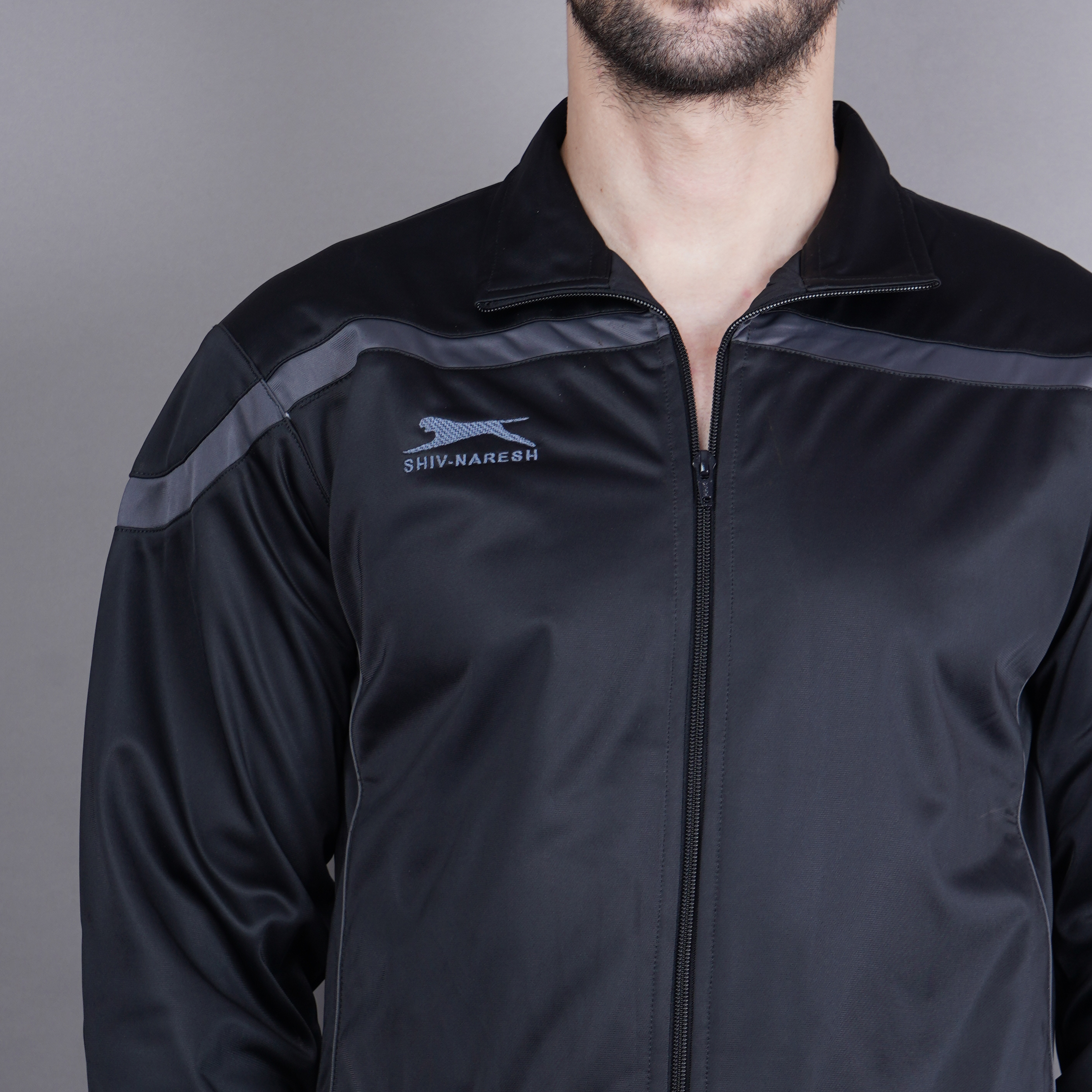 Men's Tracksuit  461B-TP-Black/D.Grey-S
