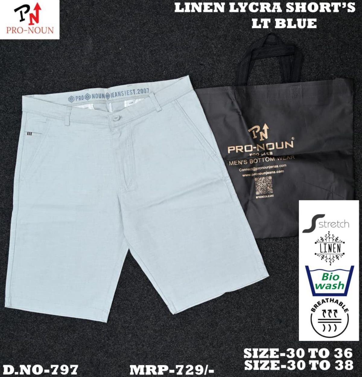 Pro-Noun Men's Shorts - 797 (30-36)