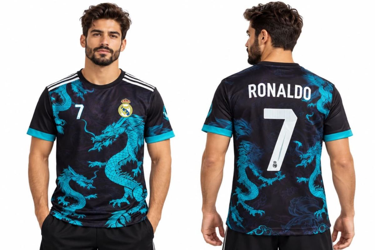 Men's Football Jersey Front & Back Sleeve Round Neck