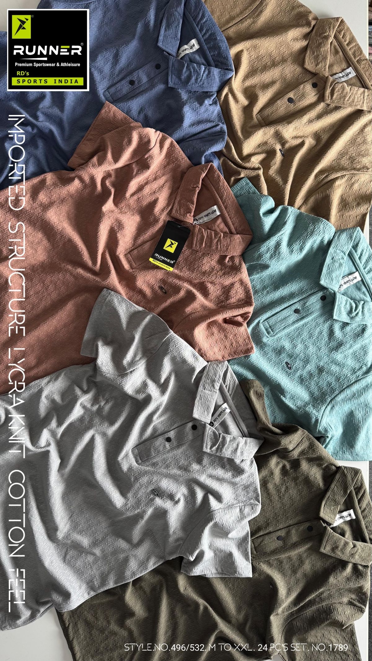 Men's Polo T-shirts Set D No- 496/532