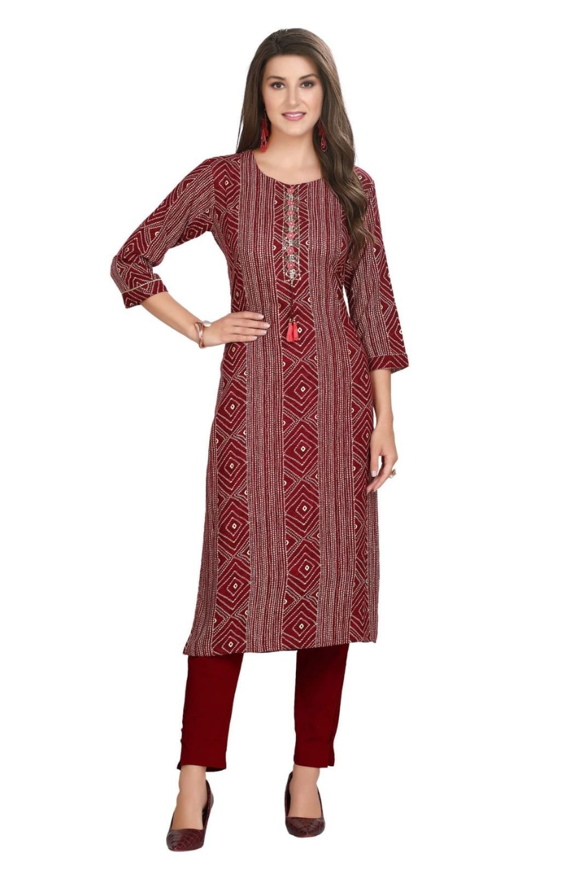 Women's Printed Cotton Kurti