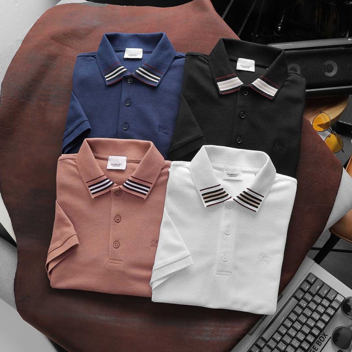 BURBERRY MENS PREMIUM QUALITY POLO M to 2XL
