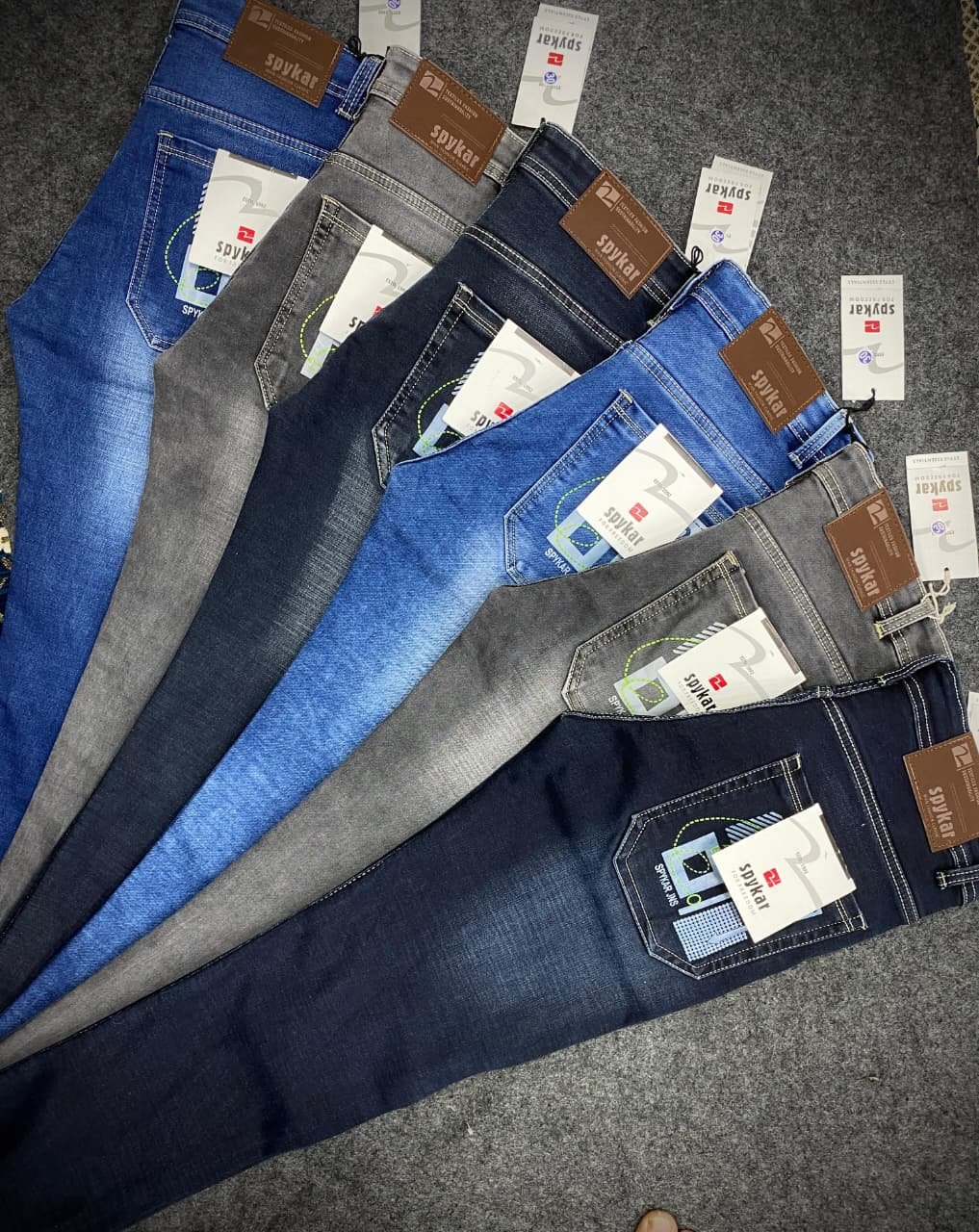 Updry Men's Cotton By Cotton Power Lycra Slub Jeans