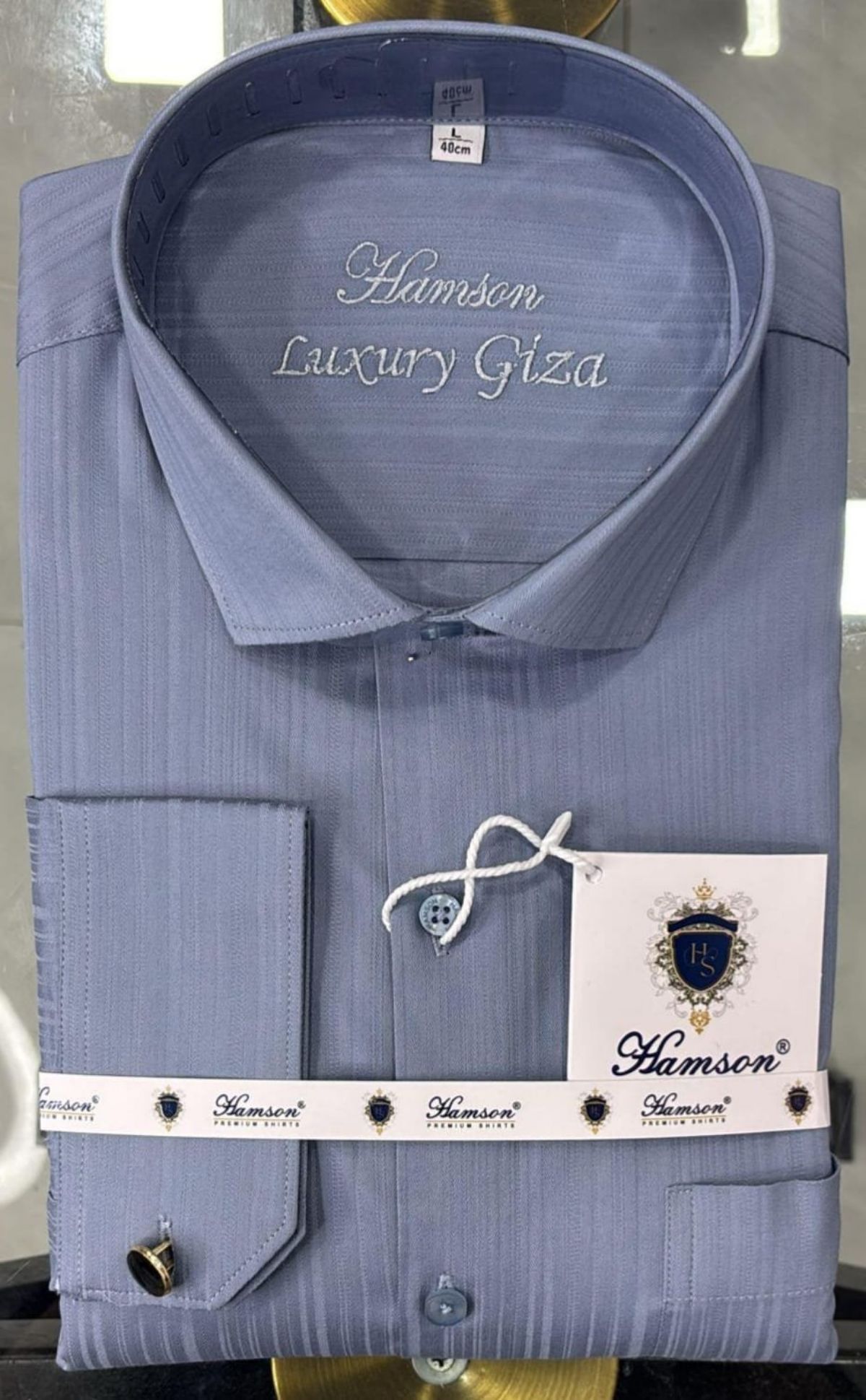 Hamson Italian Giza Cotton Designer Shirts for Men's Lycra