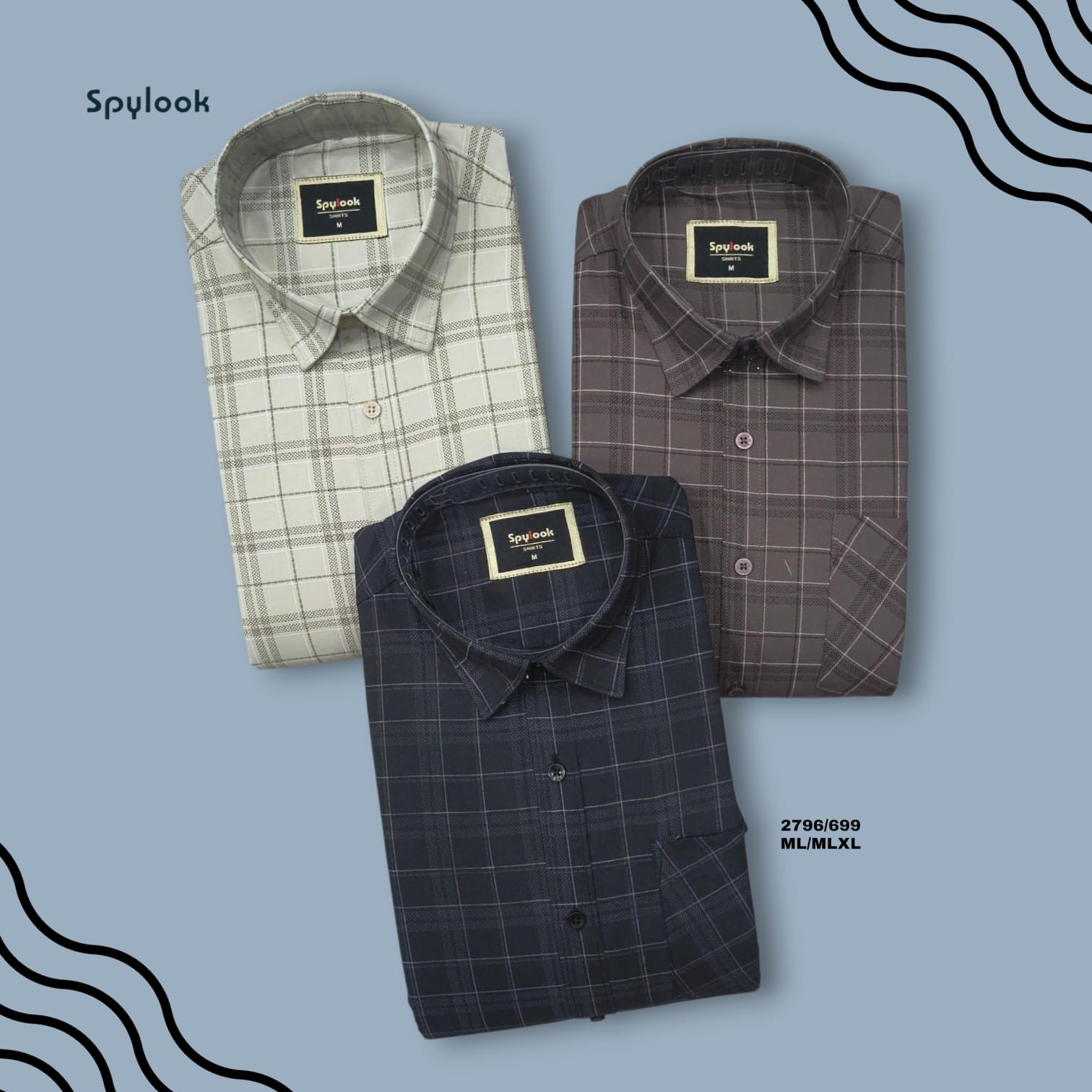 ML CREATION SPYLOOK CHECK SHIRTS 2796