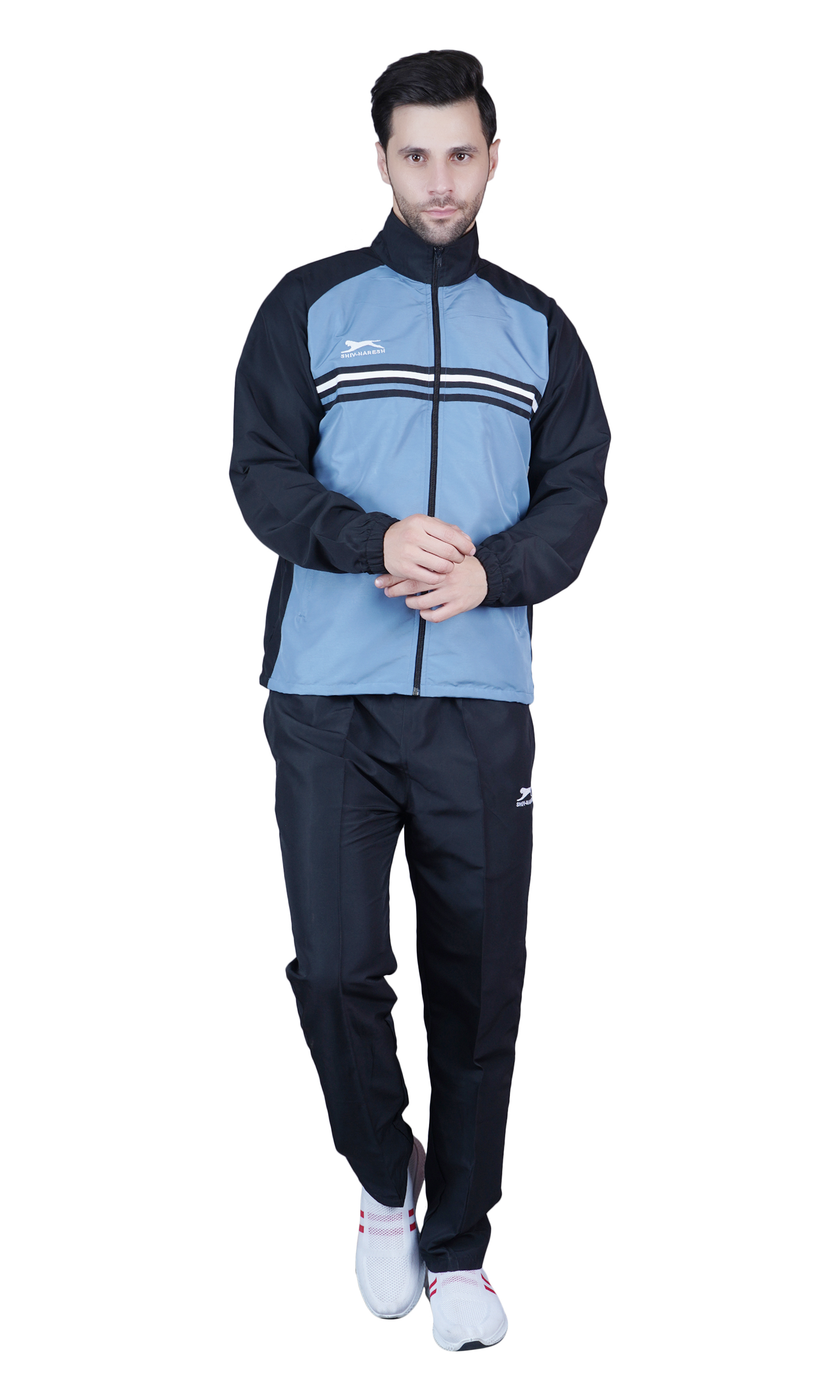 Men's Tracksuit  469B-Black/Light Grey-XXL-TZ