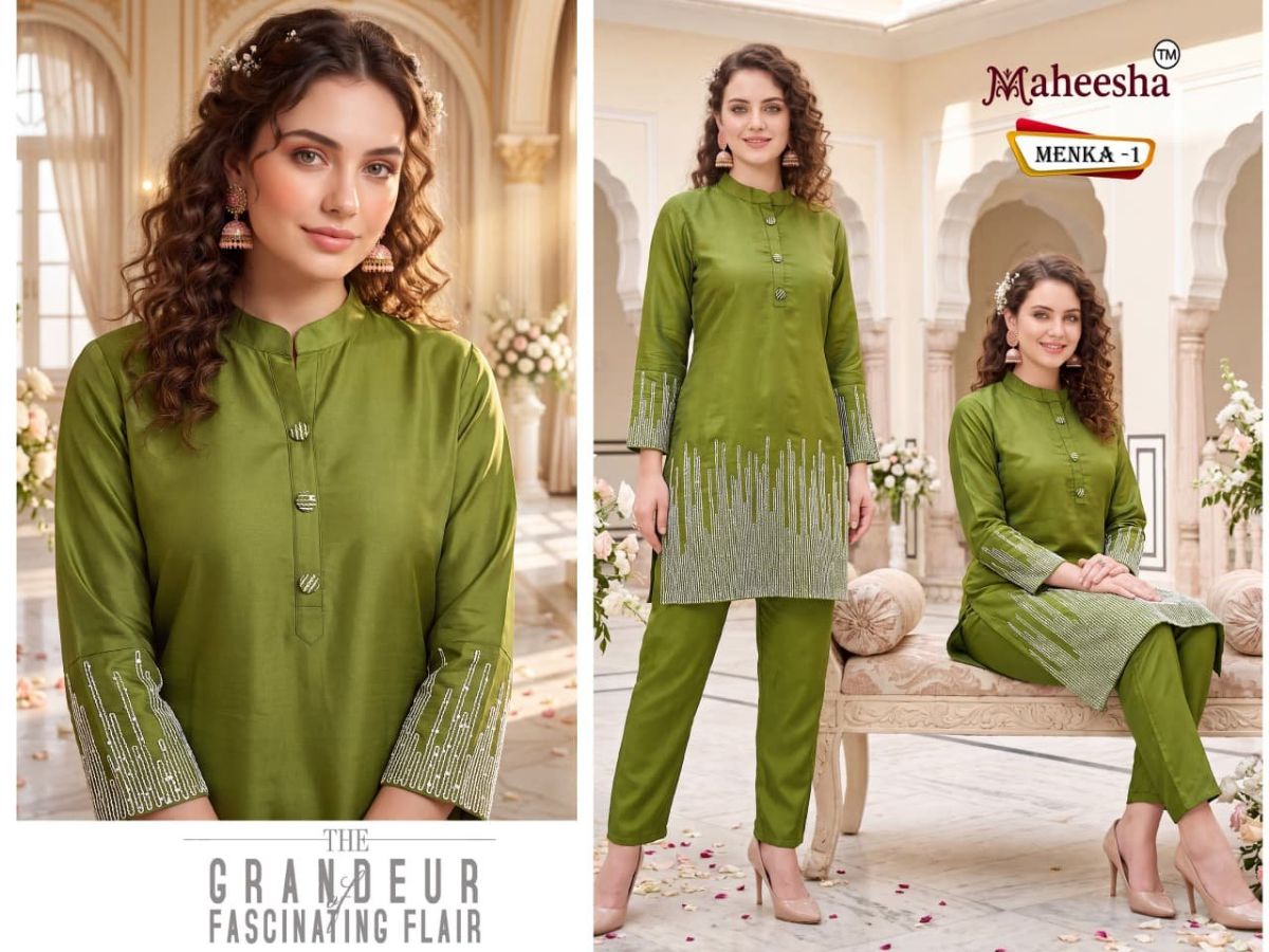Rani Vastram Women's Ethnic Wear Co-Ord Set - Menka 1