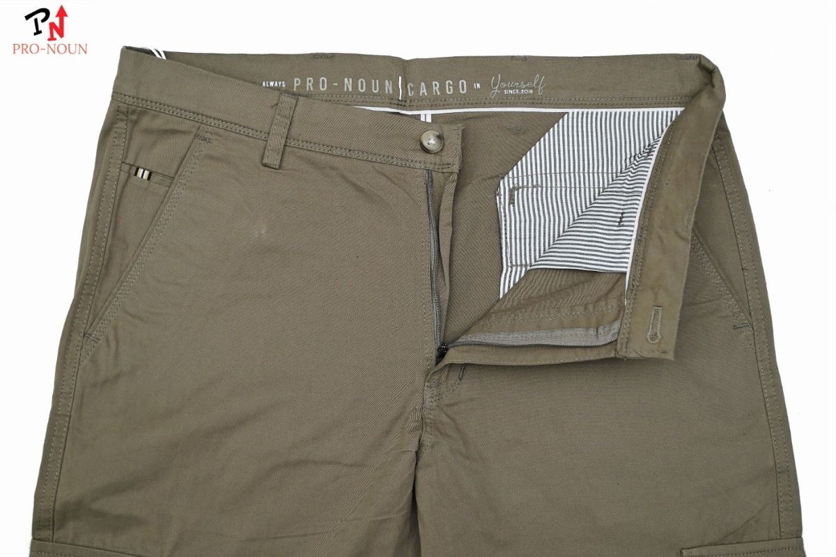 Pro-Noun Men's Straight Fit Cargo Pants D No- 1779- Tan