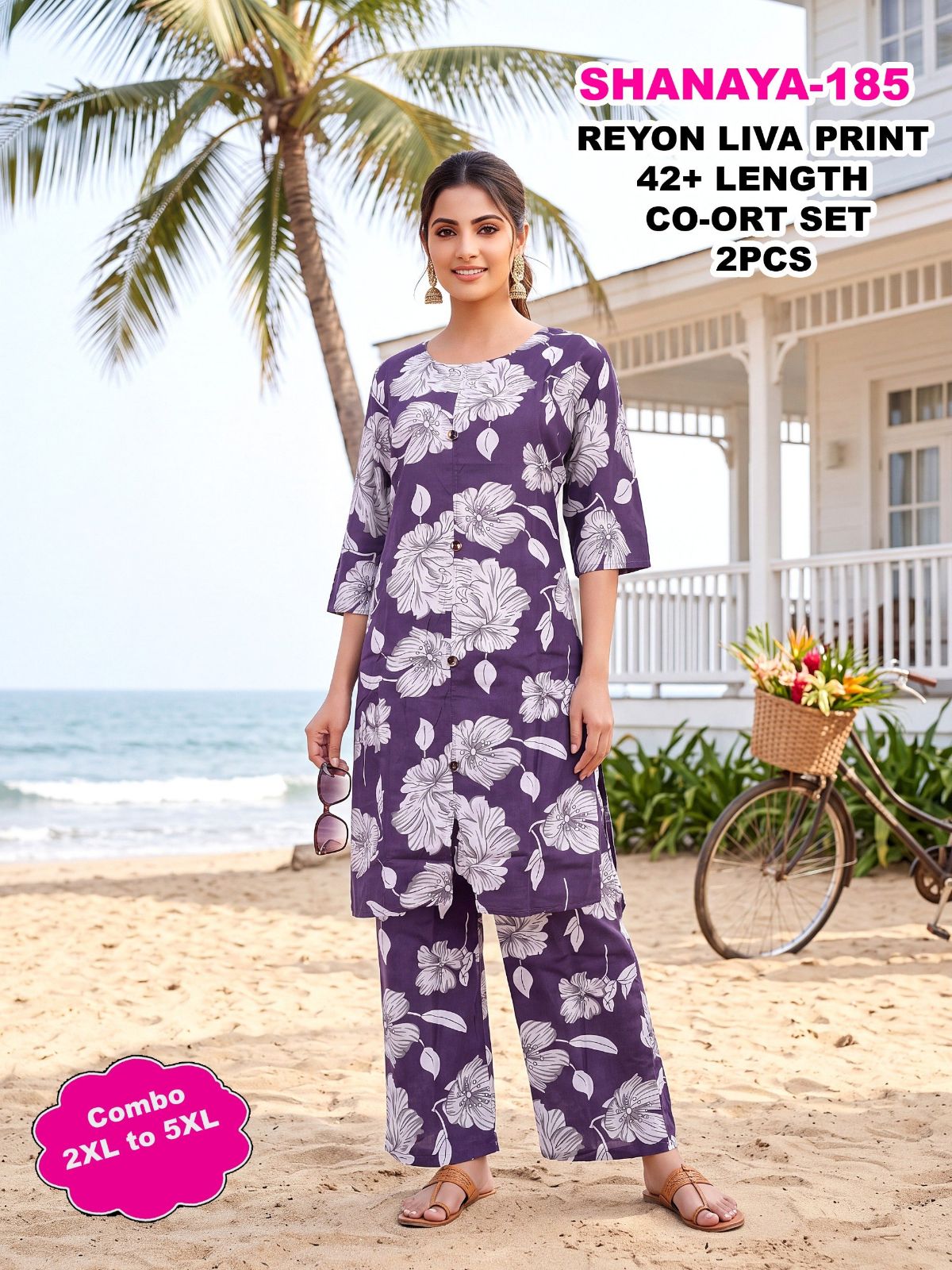 Shree Surbhi Women's Ethnic Wear Co-ord Set- Shanaya-185