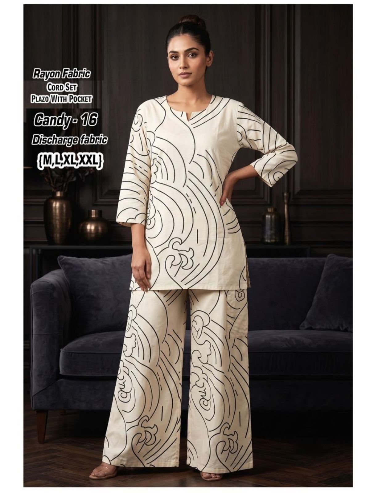 Women's Ethnic Wear Co-Ords Set- Candy-16