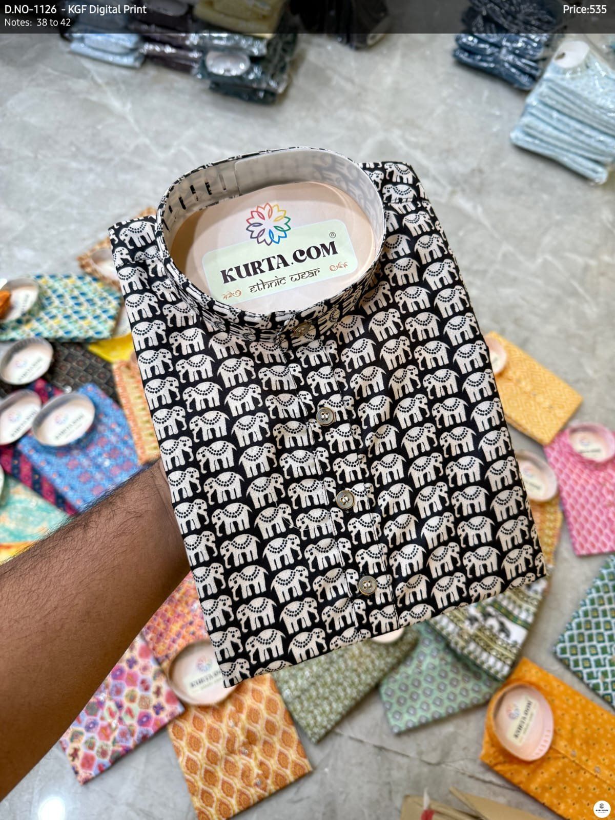 KGF Digital Print Kurta Only-1126