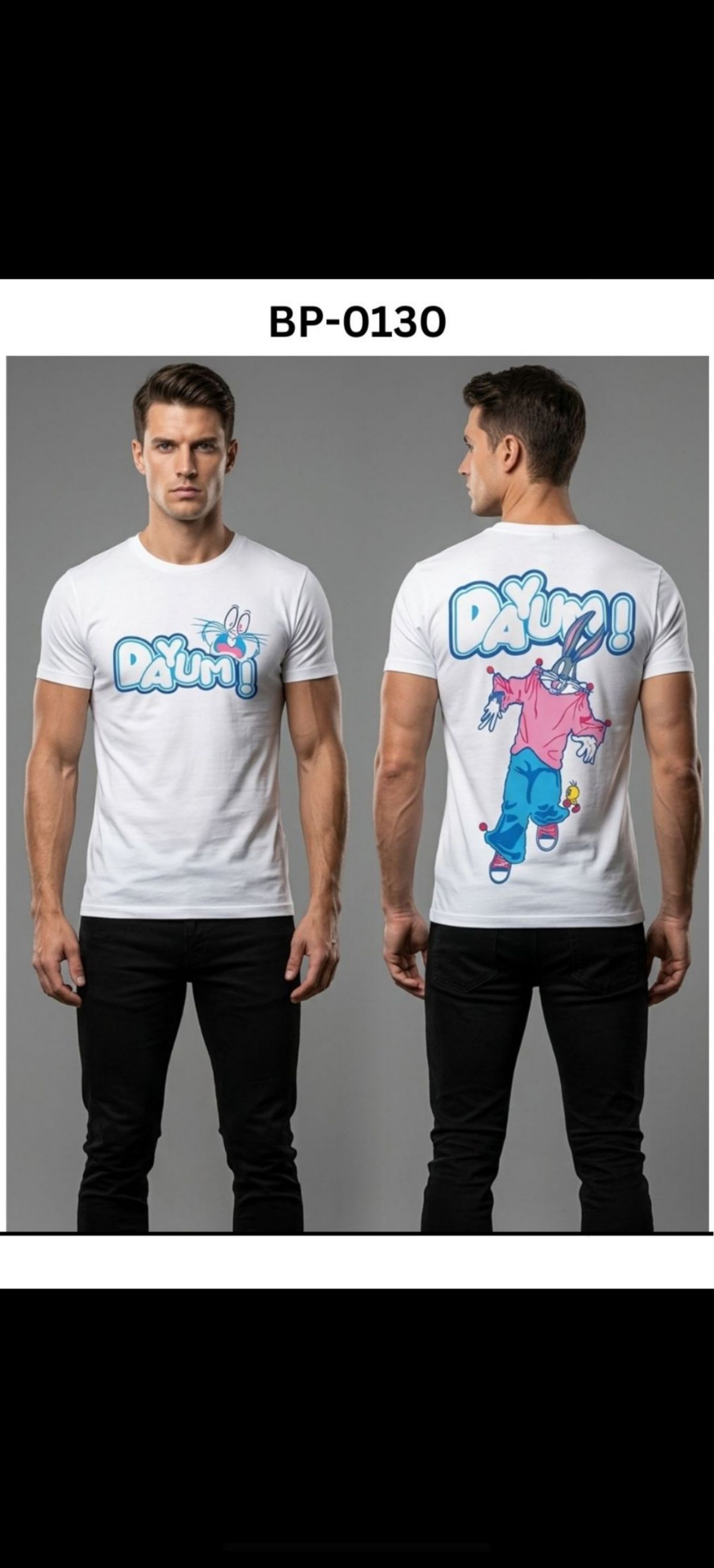 TOMHIDDLE MENS PRINTED T-SHIRT- A4-BP-0130