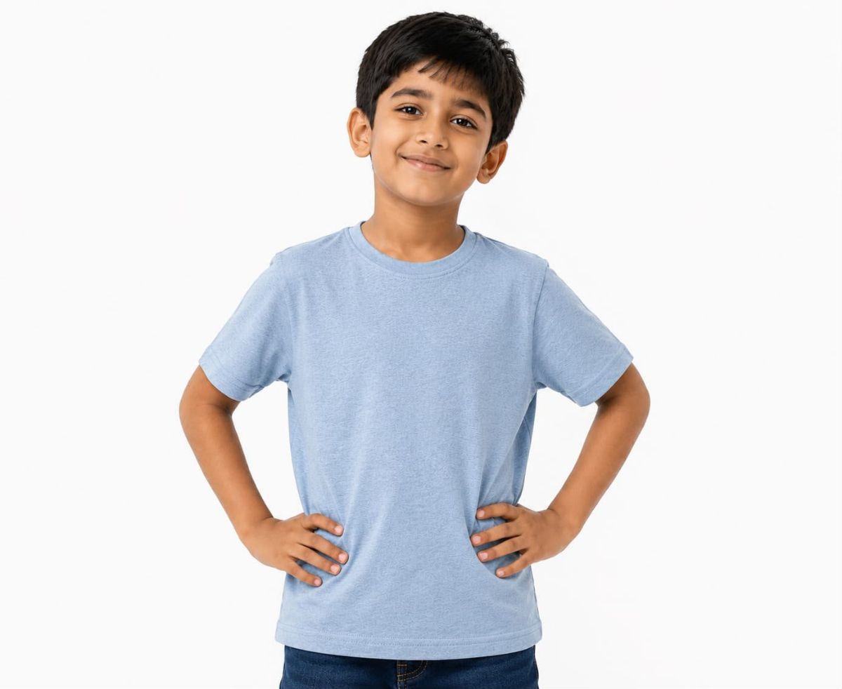 Smart Kids Boys Plain T-shirts - Cmcotton-09