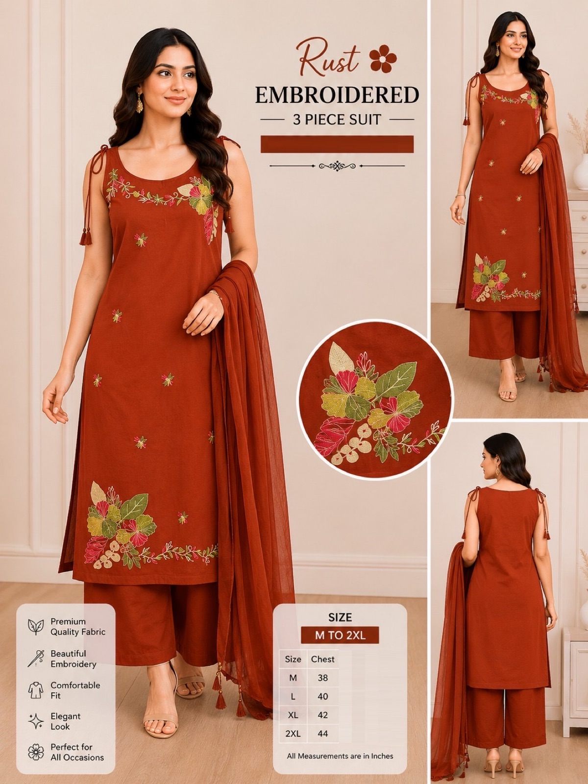3 Pcs Kurtis