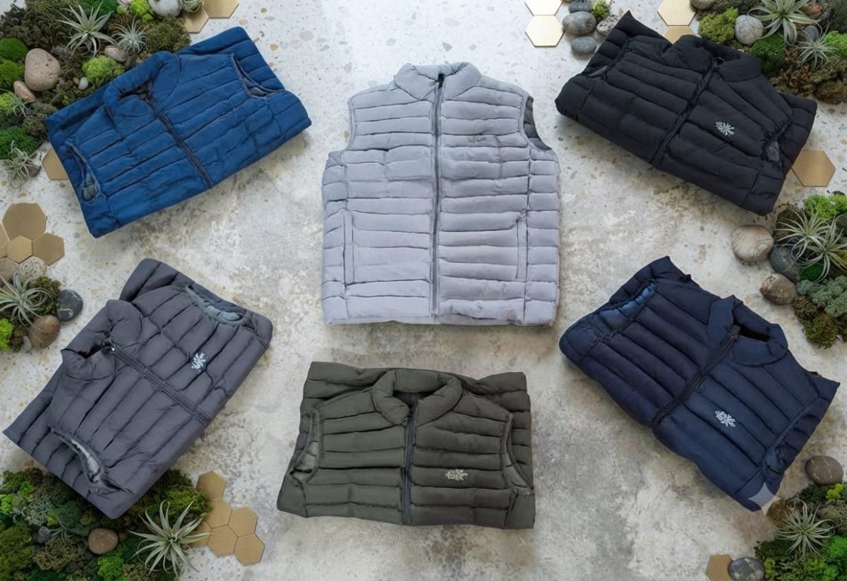 Men's Half Sleeve Mobile Pocket Jacket