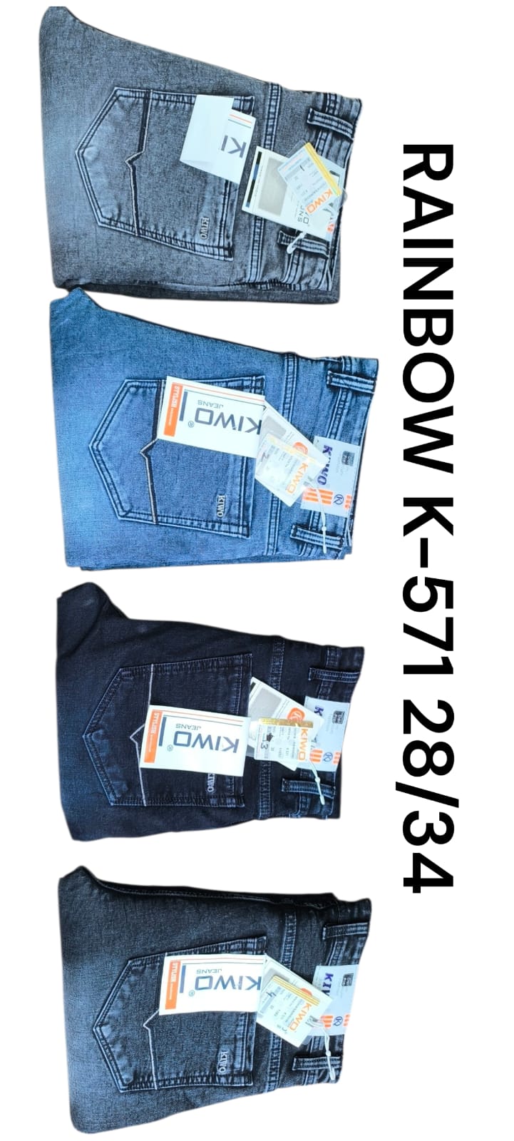 Kivo Jeans- Rainbow K-571