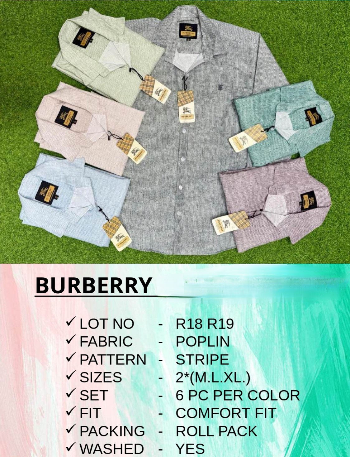 Men's Shirts- BURBERRY