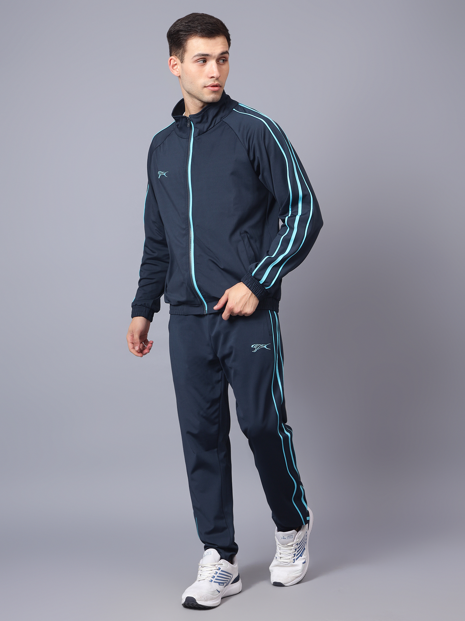 Men's Tracksuit  SNTSW106M-Navy Cyan-XXL