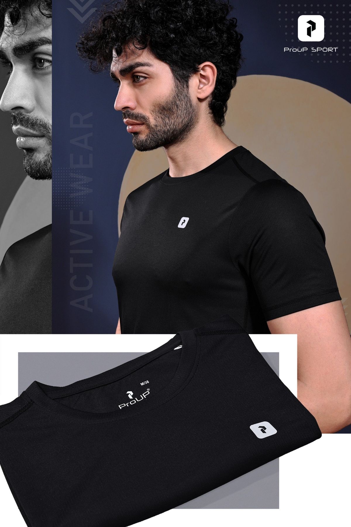 Men's Round Neck Neck Half Sleeves T-shirts - D No K-62